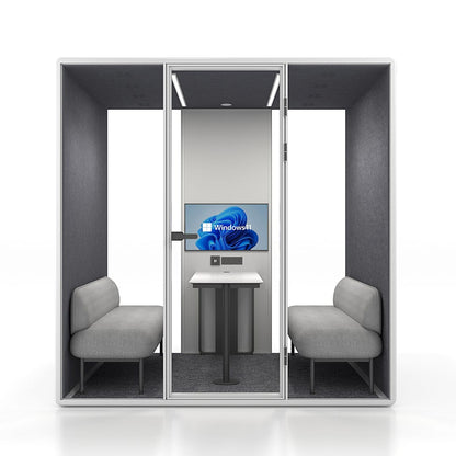 Synergy Soundproof Quad/4 Person Eco Pod/Booth