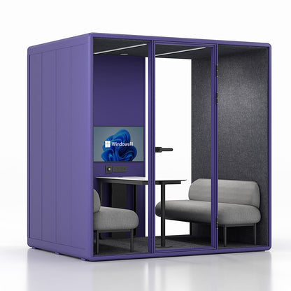 Synergy Soundproof Quad/4 Person Eco Pod/Booth