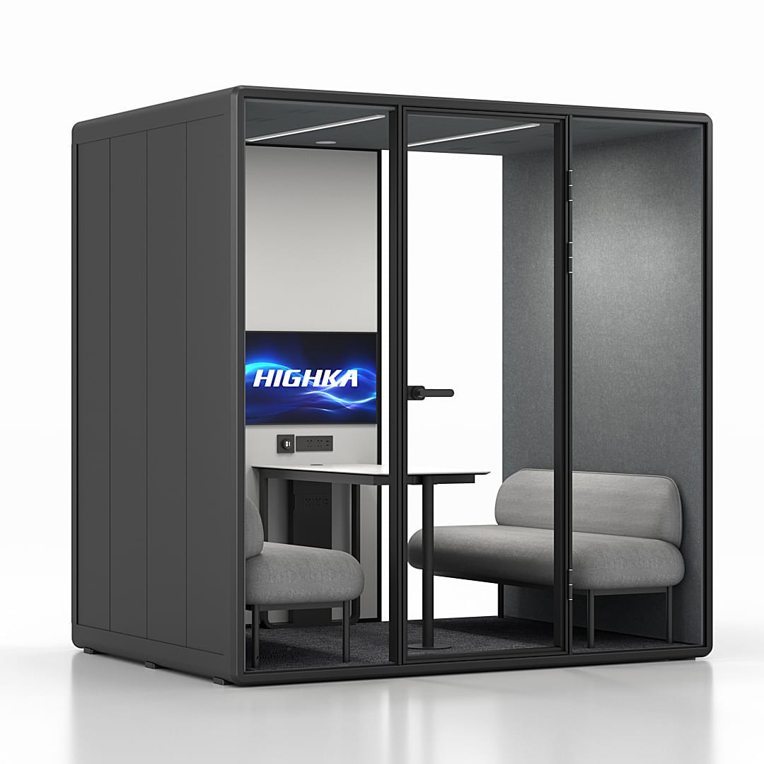Synergy Soundproof Quad/4 Person Eco Pod/Booth