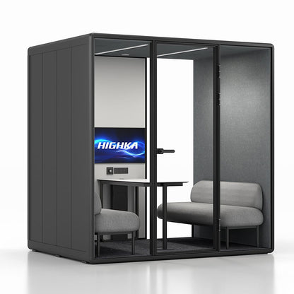 Synergy Soundproof Quad/4 Person Eco Pod/Booth