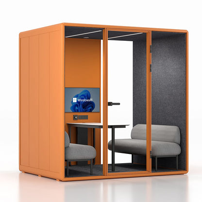 Synergy Soundproof Quad/4 Person Eco Pod/Booth