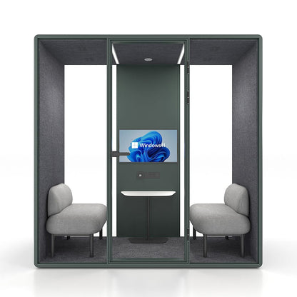 Synergy Soundproof Quad/4 Person Eco Pod/Booth