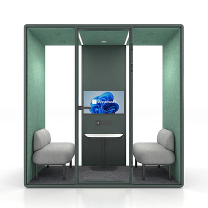 Synergy Soundproof Quad/4 Person Eco Pod/Booth